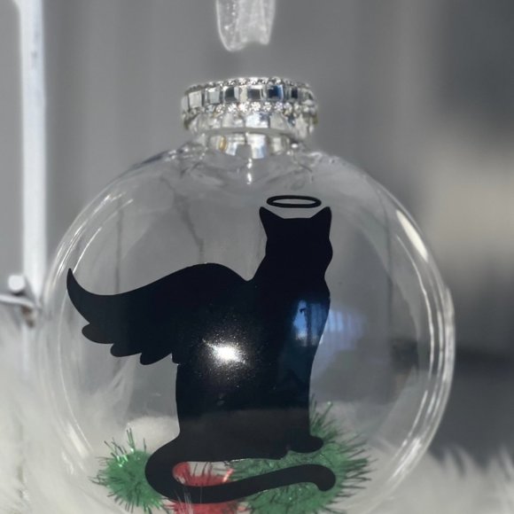 Memorial Kitty Cat Ornament, Keepsake Kitten Gift, Handmade Custom/Personalized - Picture 10 of 10